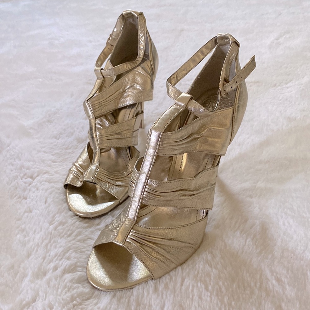 Gold Vince Camuto dress shoes